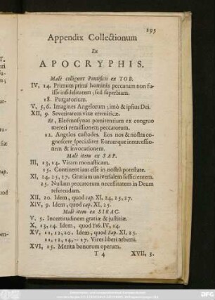 Appendix Collectionum Ex Apocryphis.