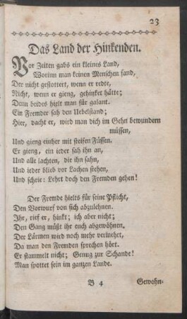 Das Land der Hinkenden
