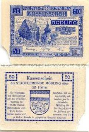 Mödling, Niederösterreich 50 Heller