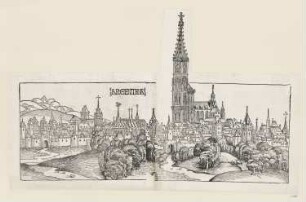 Argentina, aus: Hartmann Schedel, "Registrum huius operis libri cronicarum cu figuris et ymagibus ab inicio mudi", Nürnberg 12.7.1493