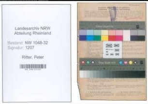 Entnazifizierung Peter Ritter , geb. 13.09.1895 (Beamter)