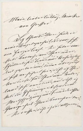 Ludwig II. von Bayern (1845 - 1886) Autographen: Brief von Ludwig II. an Franz von Gresser - BSB Autogr.Cim. Ludwig .27