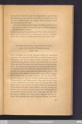 4 Die Handschriften zweier Patriarchen oder die erfüllte Prophezeiung (1900–1927)