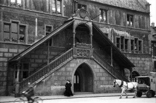 Mülhausen: Treppenaufgang des Rathauses