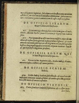 De Officio Eorum Qui in hoc Regimine alijs parent