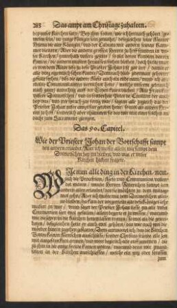 Das 90. Capitel. Wie der Priester Johan der Bottschafft samot den andern erlaubet/ ...