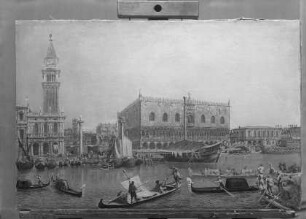 Venedig, Piazzetta und Dogenpalast vom Canale Grande aus