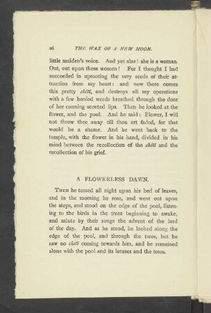 A Flowerless Dawn