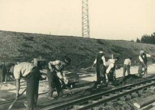 Reichsautobahn Berlin-Hannover bei Möser, Deutschland, 1936