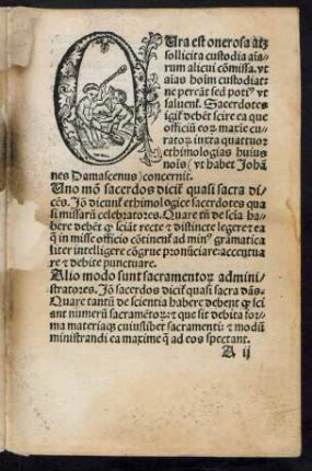Cura est onerosa atque sollicita custodia animarum alicui commissa ...