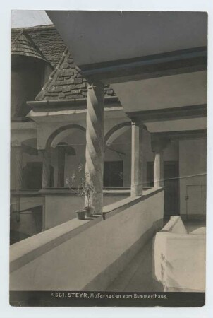 Innenhof des Bummerlhauses, Steyr Galerie: Ansicht