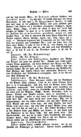 Zahlenlehre, (s. Art. Rechnen)
