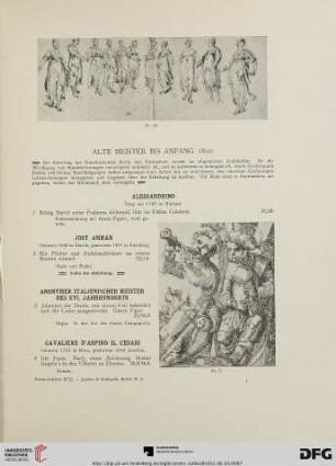 Alte Meister bis Anfang 1800 (Nr. 1-511)