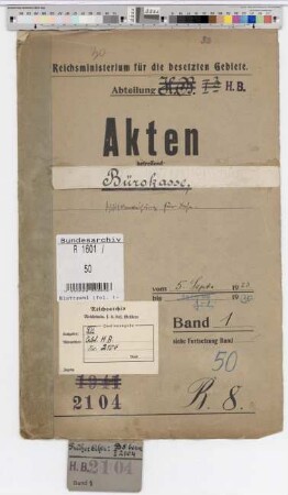 Bürokasse; Geschäftsanweisung für diese