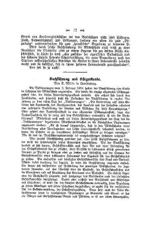 Buchführung und Bürgerkunde