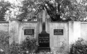 Großdubrau-Klix. Grabstätte des Klixer Müllers und Mühlenpächters Ernst Barthel