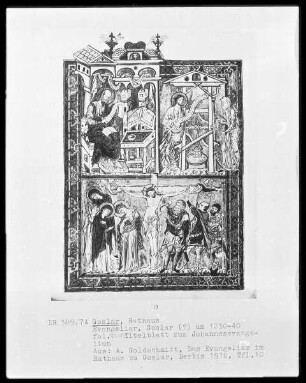 Goslarer Evangeliar: fol. 105 Titelblatt zum Johannesevangelium