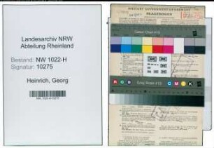 Entnazifizierung Georg Heinrich , geb. 18.03.1904 (Ingenieur)