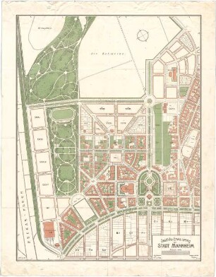 Billing, Hermann; Mannheim (Baden-Württemberg); Kunsthalle - Stadt Mannheim, Östliche Erweiterung (Lageplan)