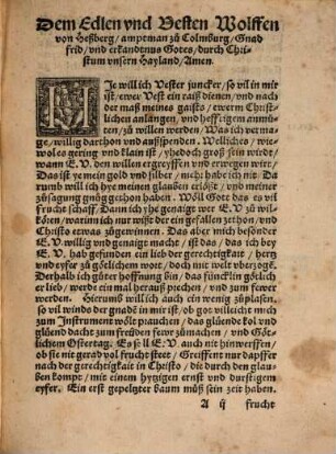 Vonn dem grewlichen laster der trunckenheit so in disen letsten zeiten erst schier mit de[n] Frantzosen auffkom[m]en : Was füllerey sauffen vn[d] zztrincken für jamer vnd vnrathschaden der seel vn[d] des leibs auch armut vnd schedliche not anricht vnd mit sich bringt. Vnd wie dem vbel zu raten wer gruntlicher bericht vnd rathschlag auß goethlicher geschrifft