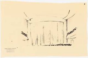 Stadttheater, Gelsenkirchen: Perspektivische Ansicht Bühne