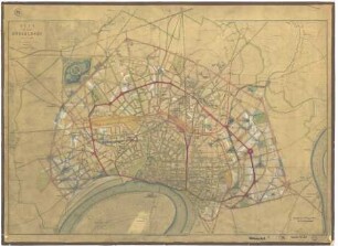 Plan der Stadt Düsseldorf