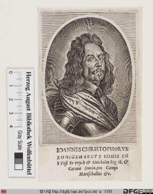 Bildnis Hans Christoph von Königsmarck (1650 Graf)