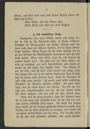 2. Die wohltätige Arme.