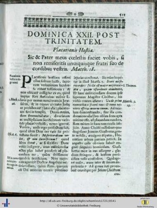 Dominica XXII. post Trinitatem.