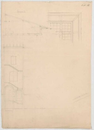 Thiersch, Friedrich von; München, Georgenstr. 16; Haus Thiersch - Gratgebinde (Schnitt)