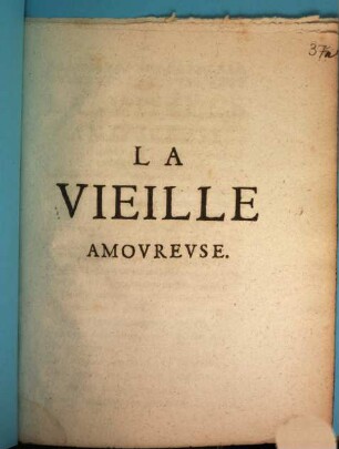 La Vieille amoureuse