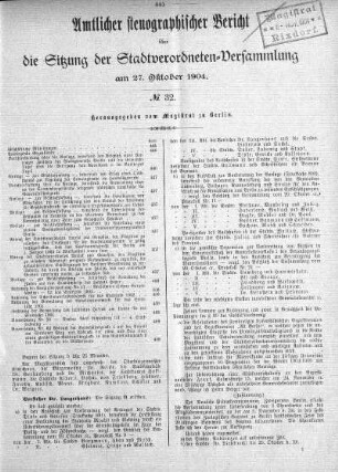 No. 32, 27.10.1904
