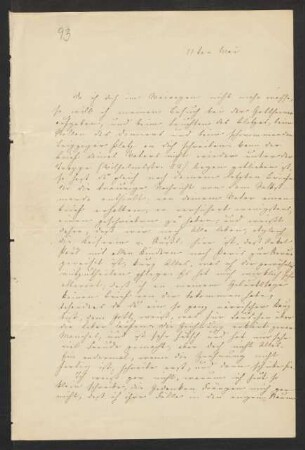 Brief an Sebastian Hensel : 11.05.1852 [Jahr ermittelt]
