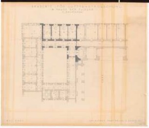 Preußischer Landtag, Berlin Umbau zum »Haus der Flieger«: Lilienthal-Gesellschaft: Grundriss 2. OG 1:100