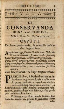 Schola Salernitana Sive De conservanda Valetudine Præcepta Metrica