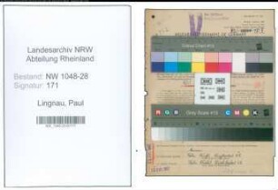 Entnazifizierung Paul Lingnau , geb. 23.12.1891 (Fernmelder)