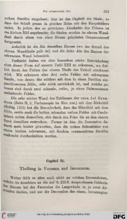 Capitel 31. Theilung in Vorraum und Innenraum