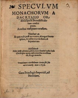 Speculum monachorum