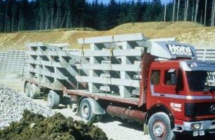 Raumgitterwände, System "Evergreen", Abschn. Ebnat-Aalen