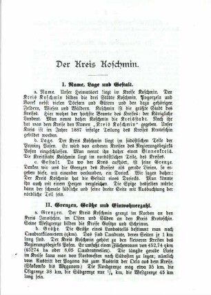 Der Kreis Koschmin.
