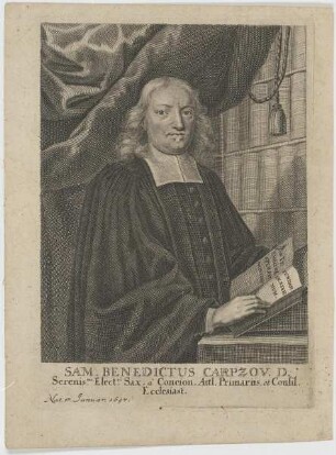 Bildnis des Sam. Benedictus Carpzov