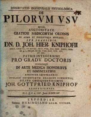 Diss. inaug. physiol. de pilorum usu