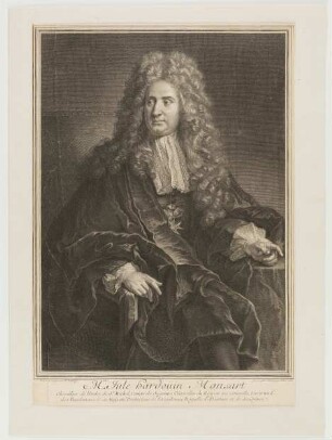 Porträt des französischen Architekten Jules Hardouin Mansart