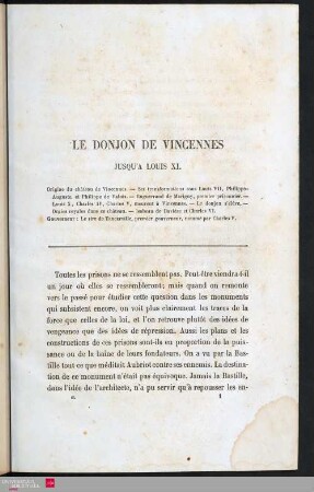 7Le Donjon de Vincennes : tome 1: Jusqu'a Louis XI