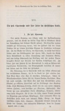 209-243 Die heilige Charwoche und ihre Feier im christlichen Volke