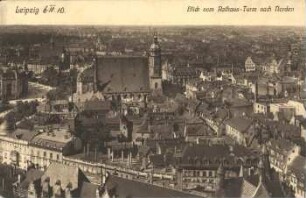 Leipzig: Blick vom Rathaus-Turm nach Norden