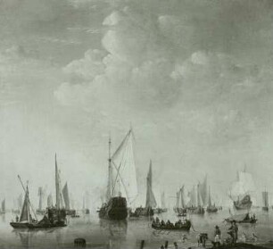 Schiffe auf der Fahrt : Velde, Willem v. d.: Schiffe auf d. Fahrt, 1653
