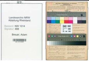 Entnazifizierung Adam Breuer , geb. 06.02.1905 (Elektriker)