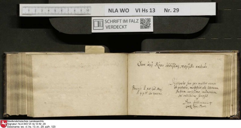 Stammbuch des Gottfried Crusius (Cruse) aus Stendal