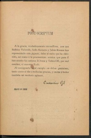 Post-scriptum